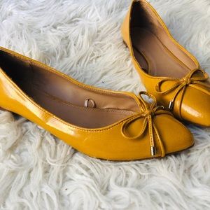Charming Charlie Yellow/Gold Flats